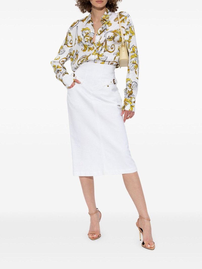 VERSACE JEANS COUTURE cotton midi skirt outlook