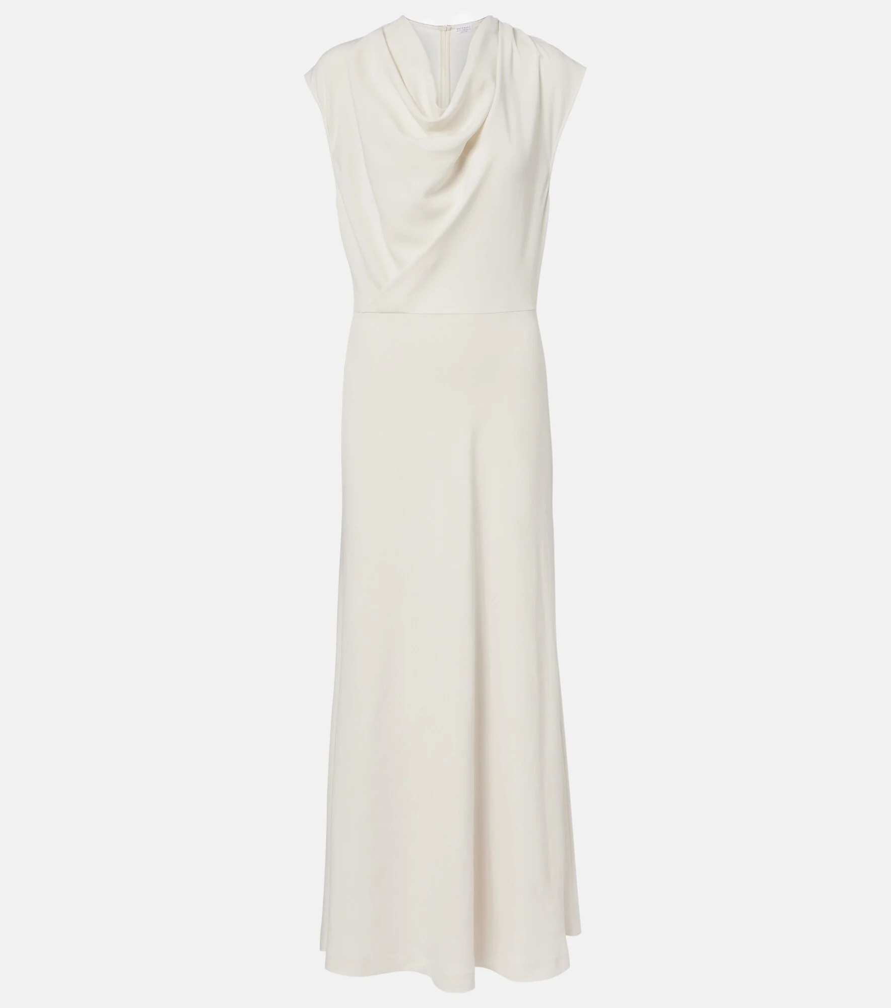 Draped wool-blend maxi dress - 1