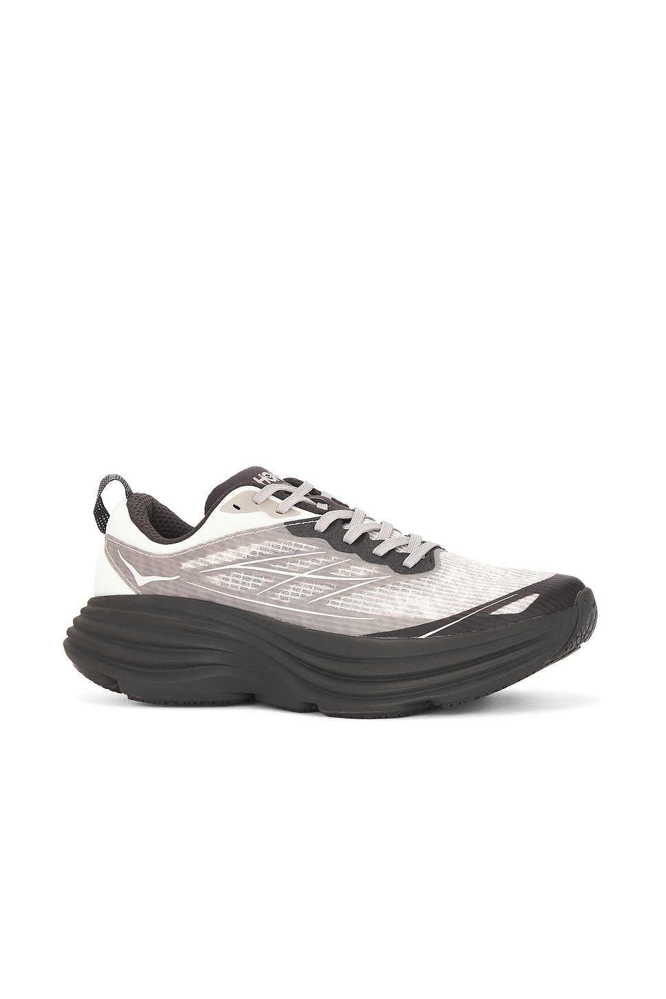 U Bondi 8 Caged Sneaker in Grey & Metallic Silver - 2