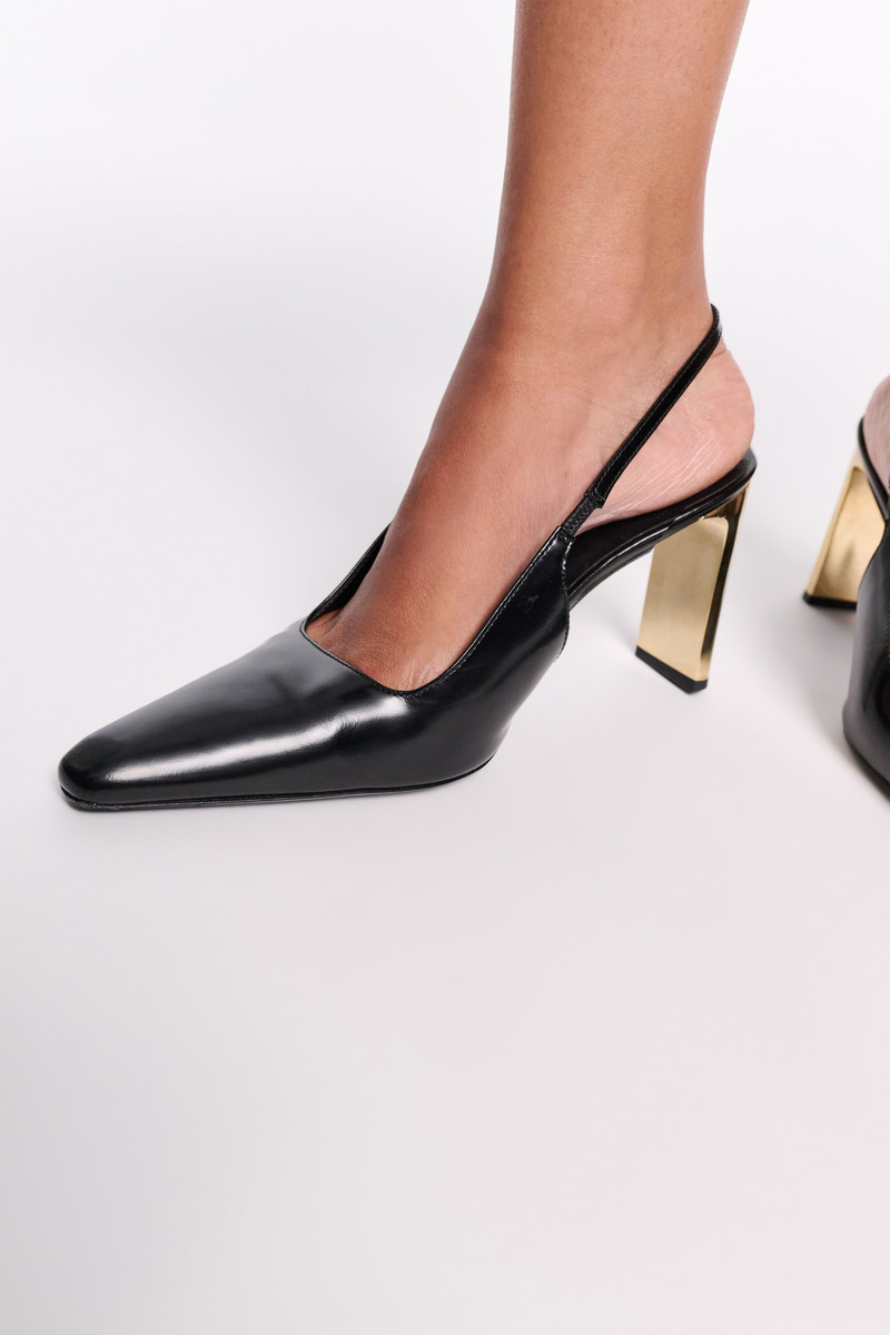 SUBTLE SHINE slingback pump 6