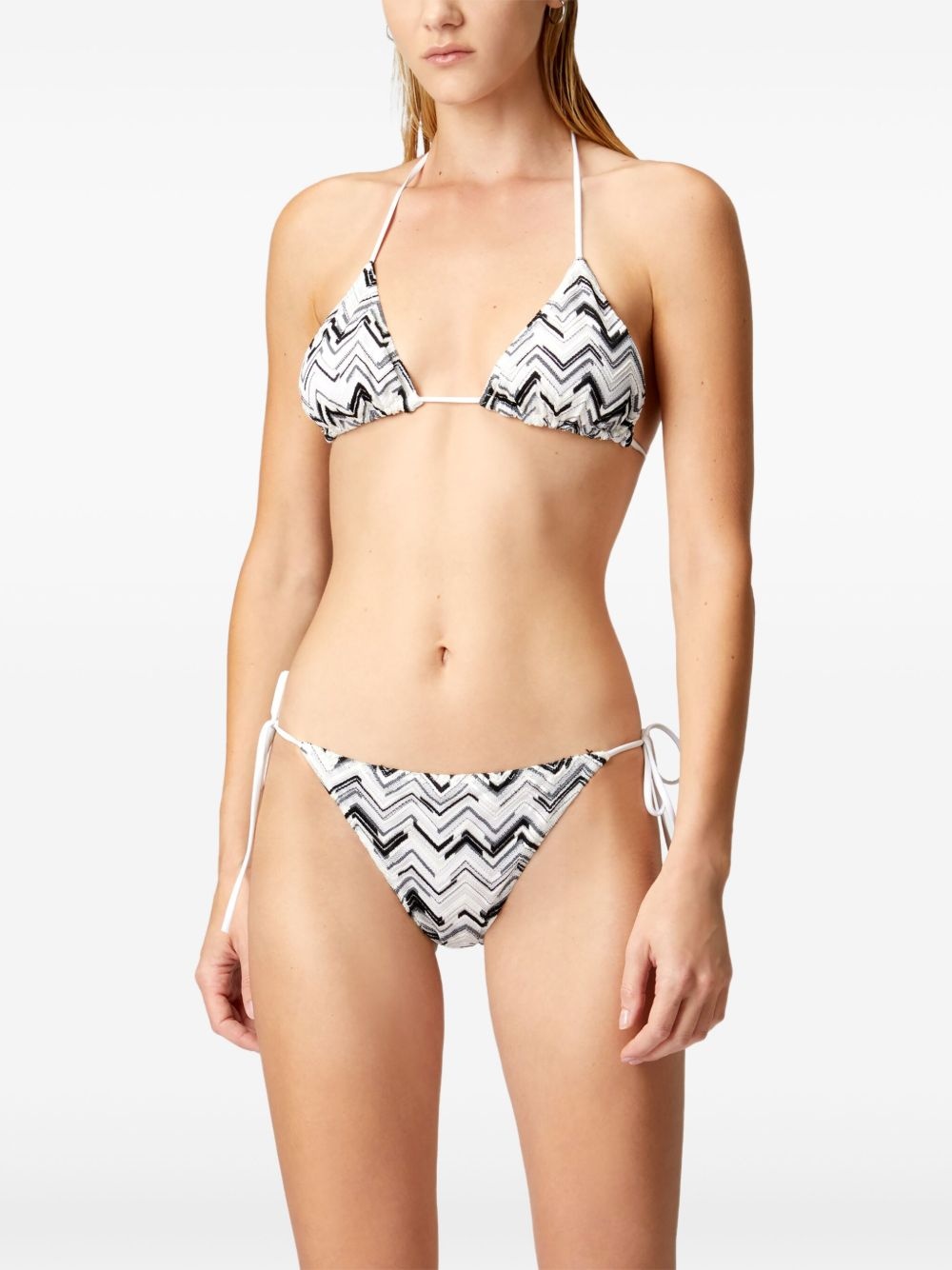 zigzag-knit bikini set - 3