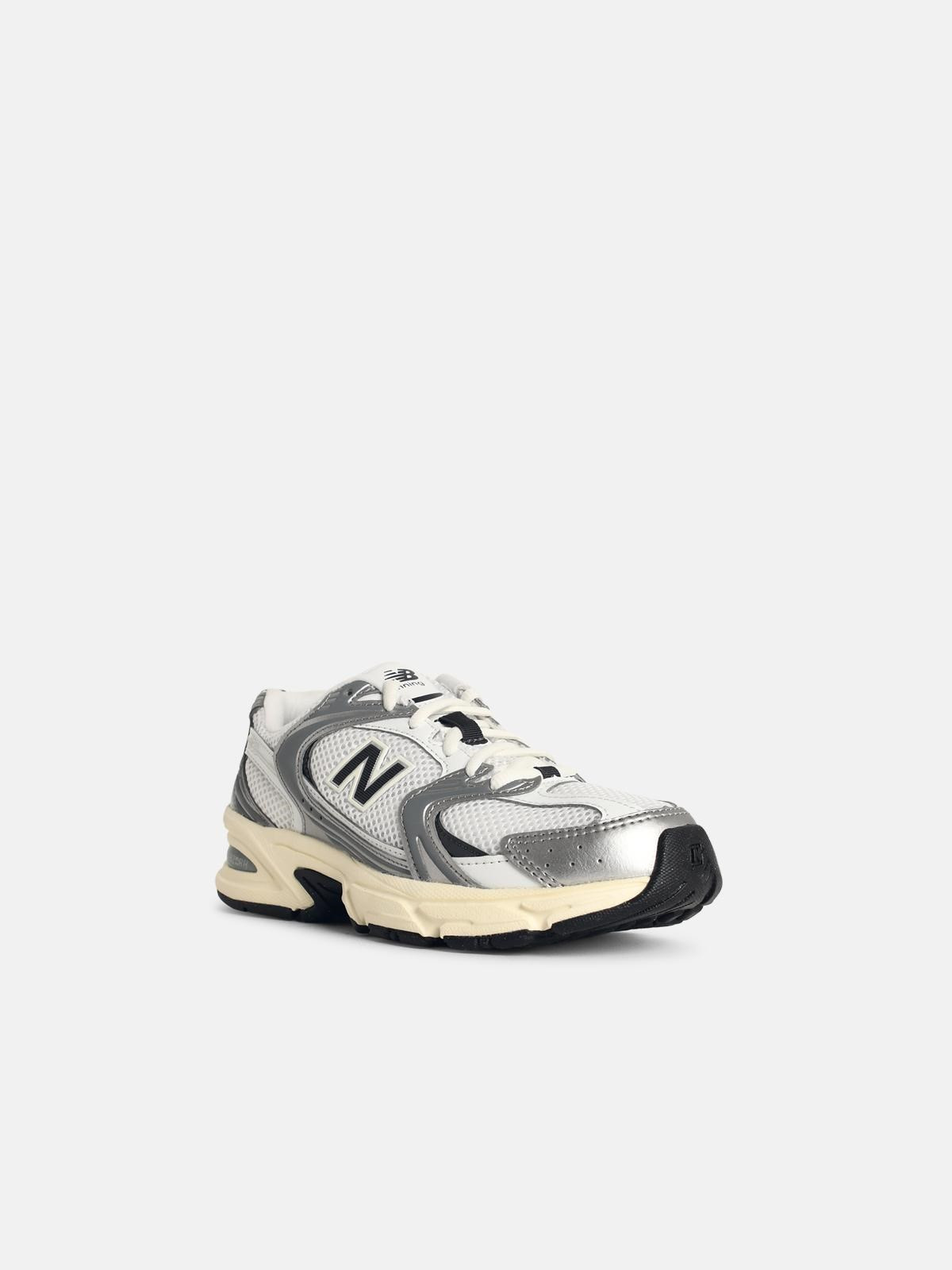 '530' WHITE FABRIC SNEAKERS - 2