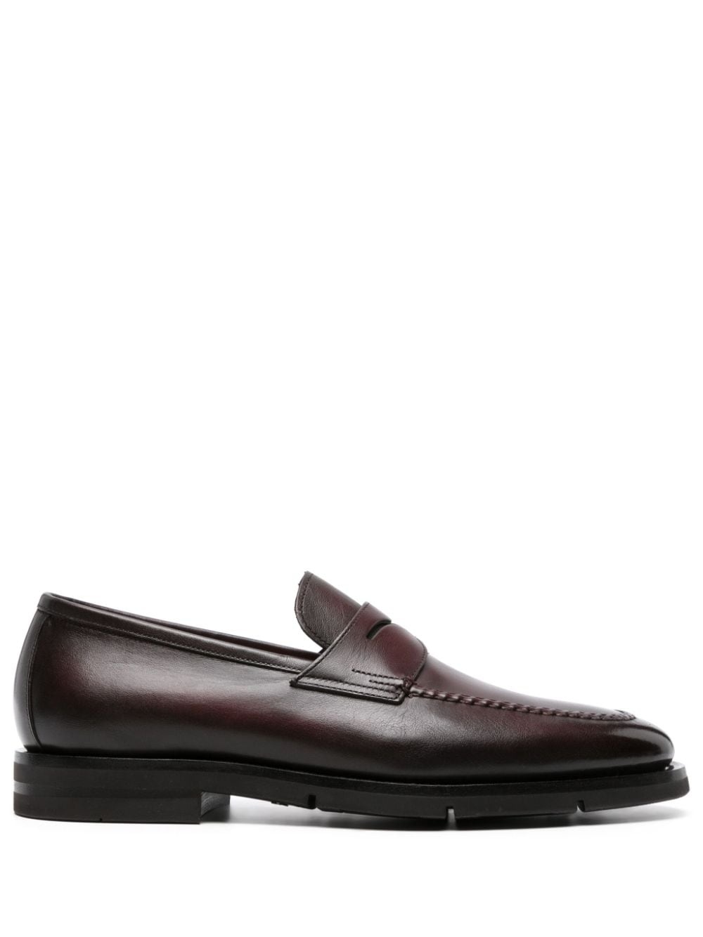 calf leather loafers - 1