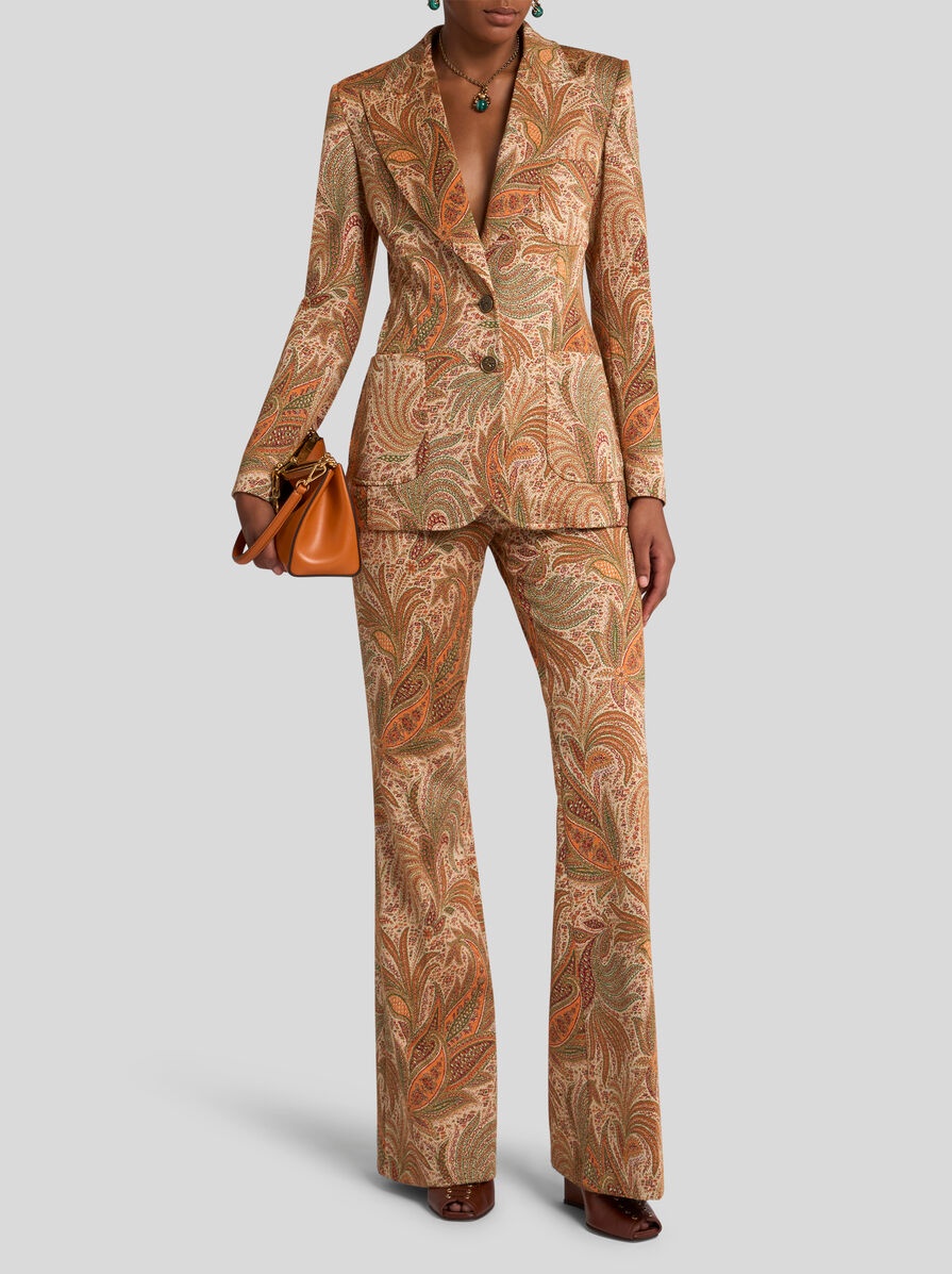 PAISLEY JACQUARD TROUSERS - 4
