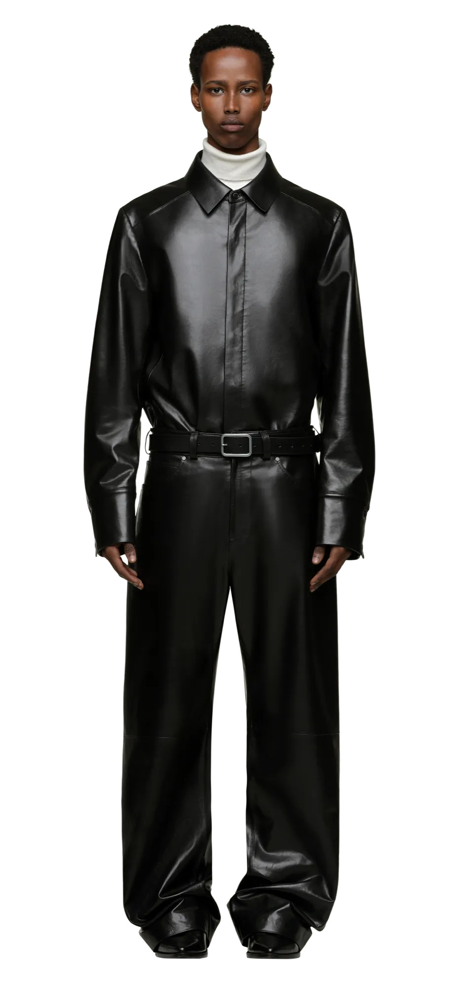 LEGACY SHIRT BLACK LEATHER - 4