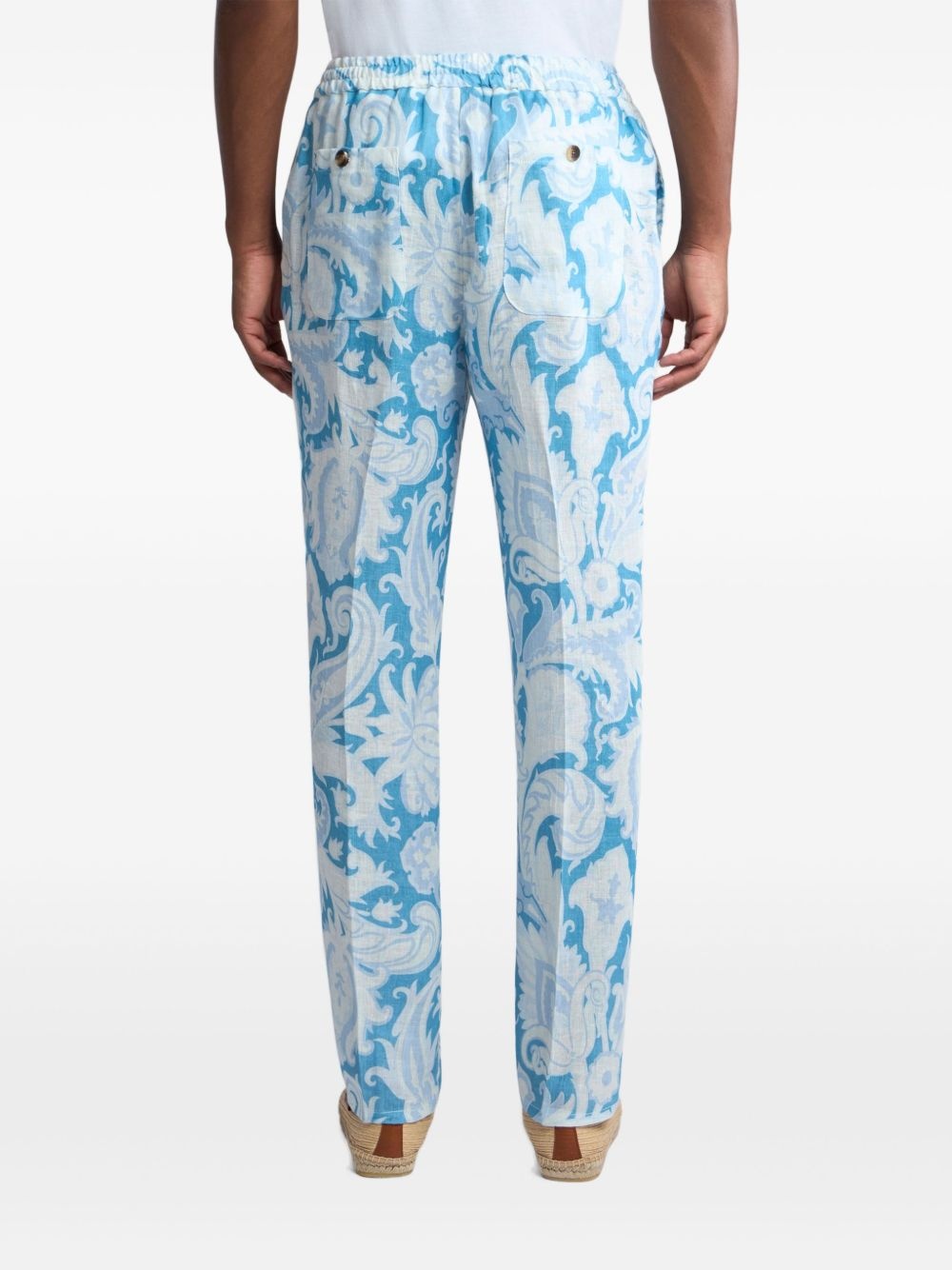 paisley-print trousers - 4