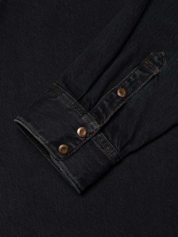 Lotta Western Cut Denim Shirt Black - 6