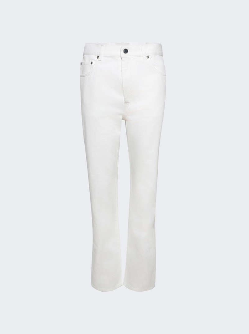 Wular Straight Denim Pants Ivory 1