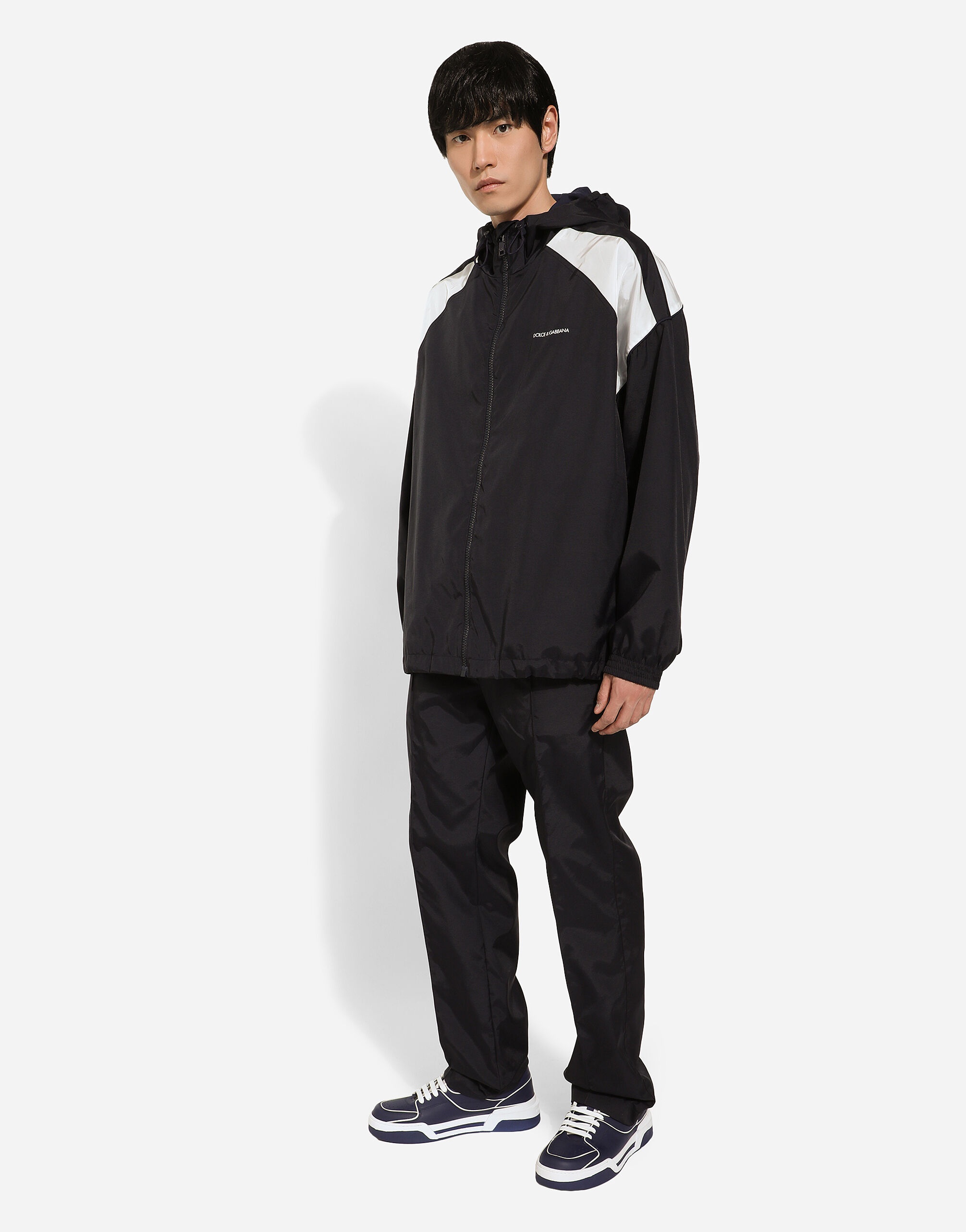 Technical fabric jacket with logo print - 5