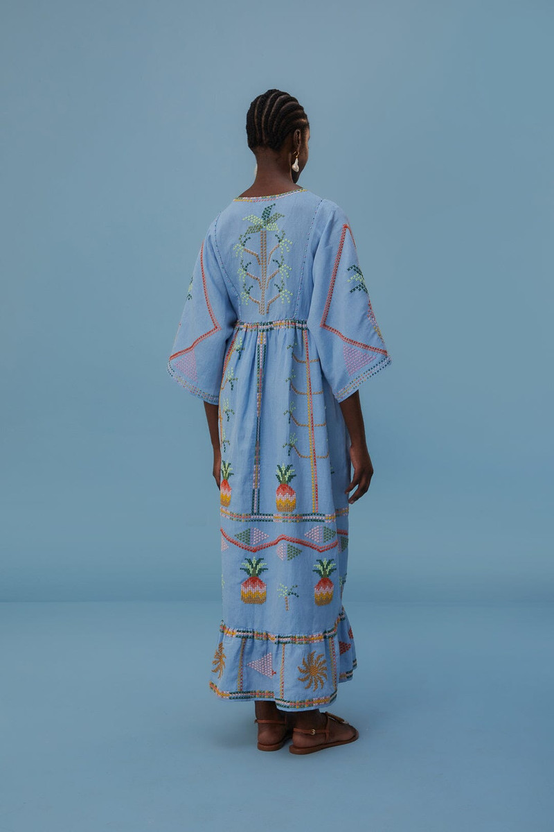 Embroidered Pineapple Cover-Up 4