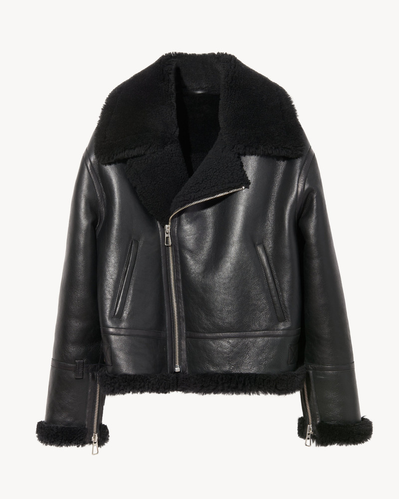 BARTHELEMY SHEARLING BIKER 1