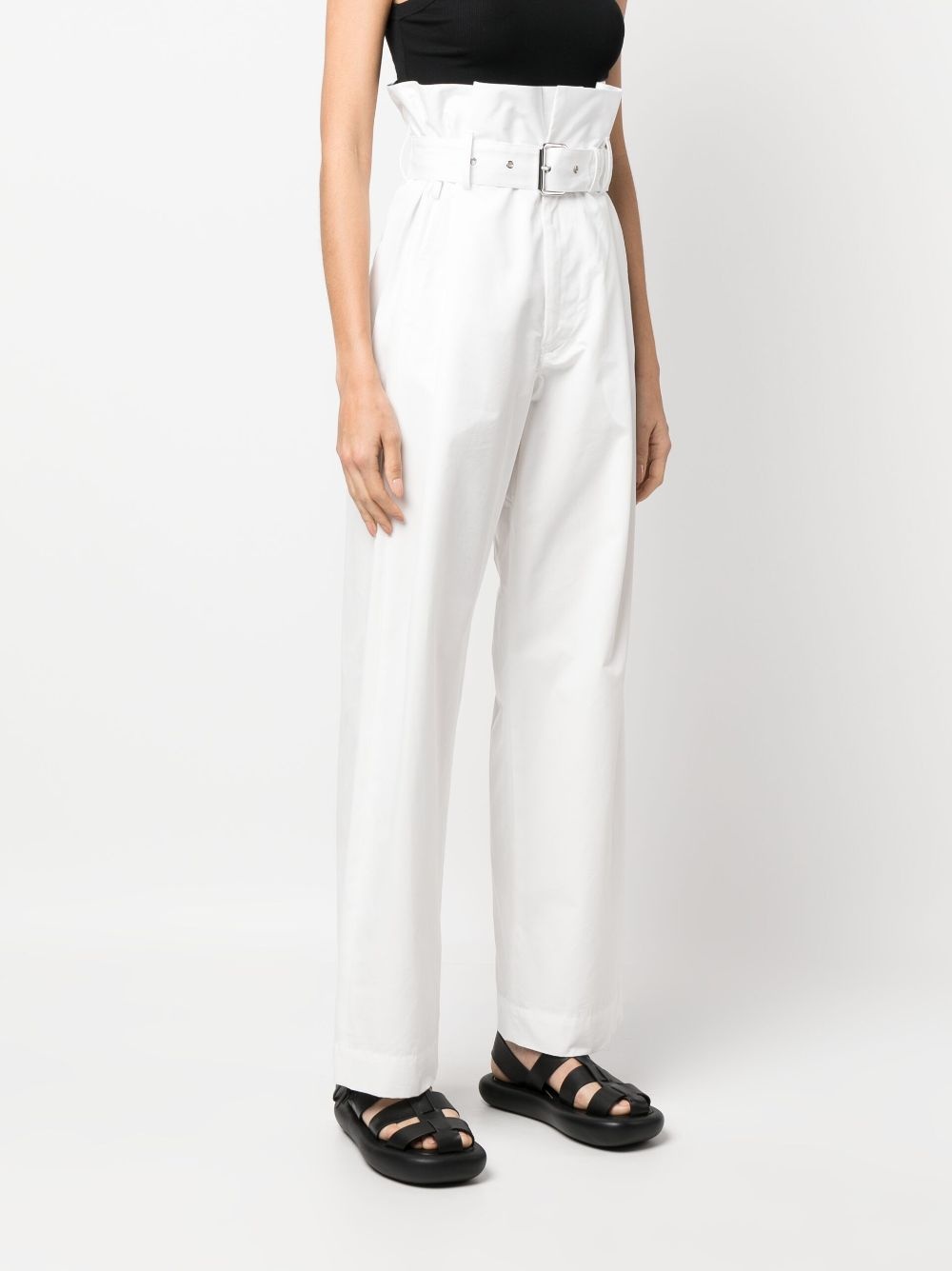 belted wide-leg trousers - 3