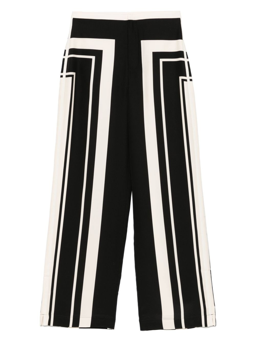 geometric-print trousers - 1