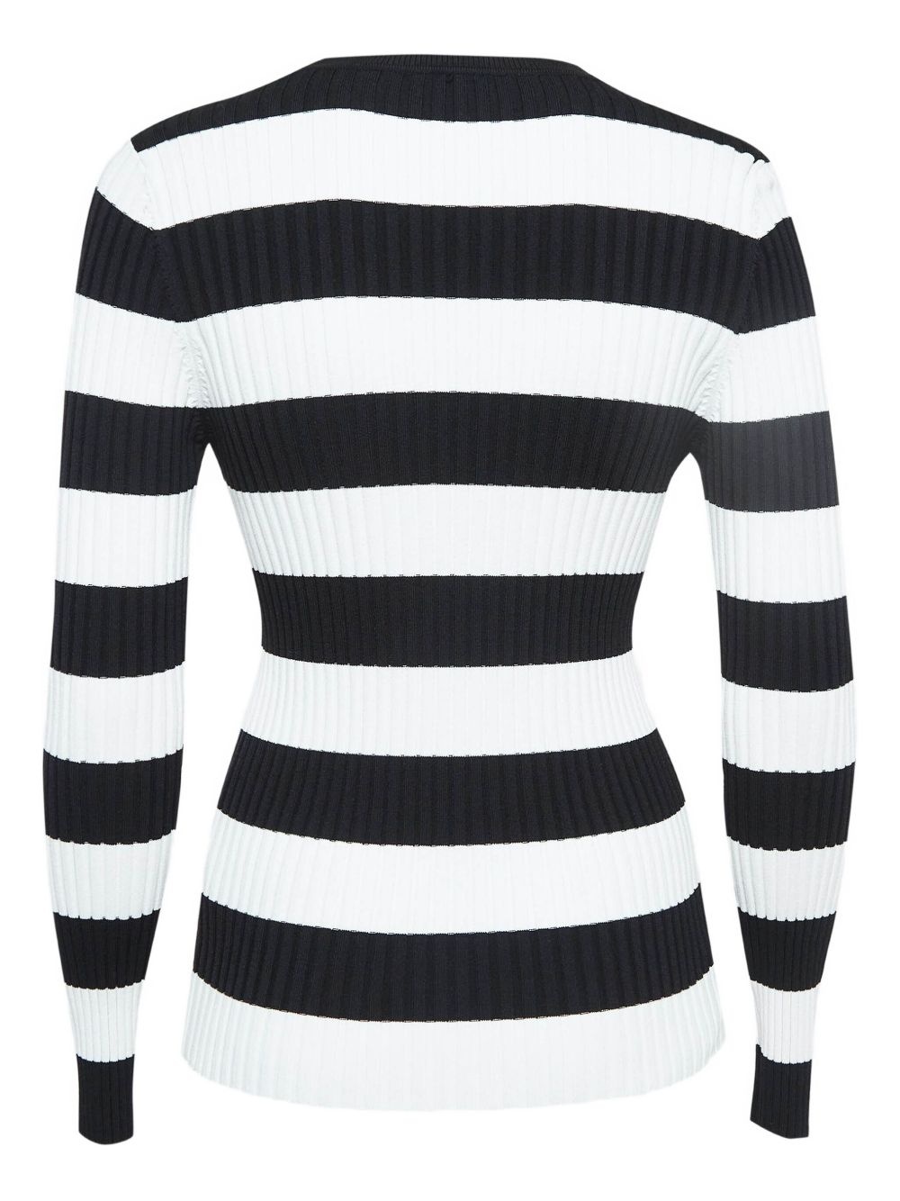 ribbed stripe sweater - 2