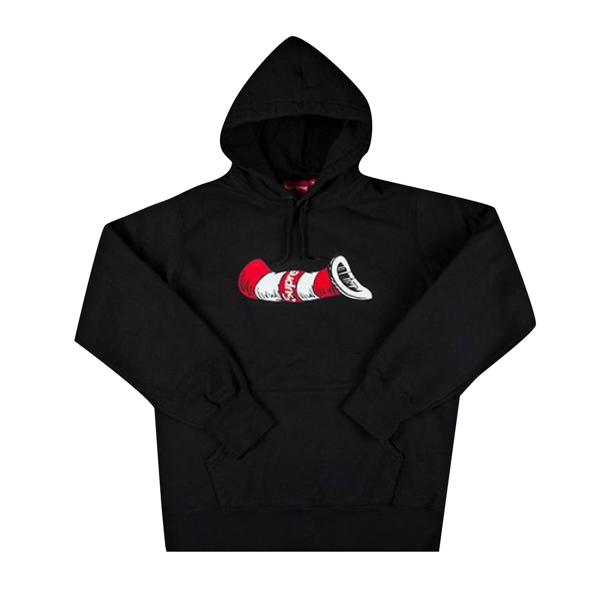 Supreme Cat in the Hat Hooded Sweatshirt 'Black' - 1