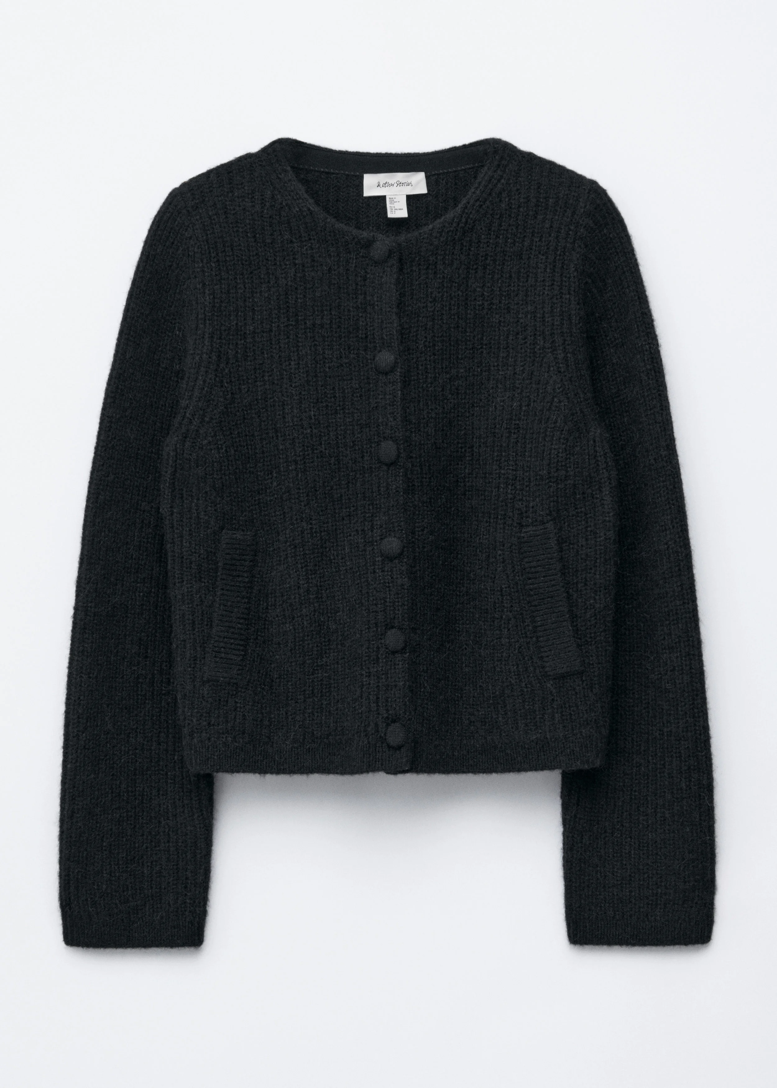 Rib-Knit Cardigan - 1