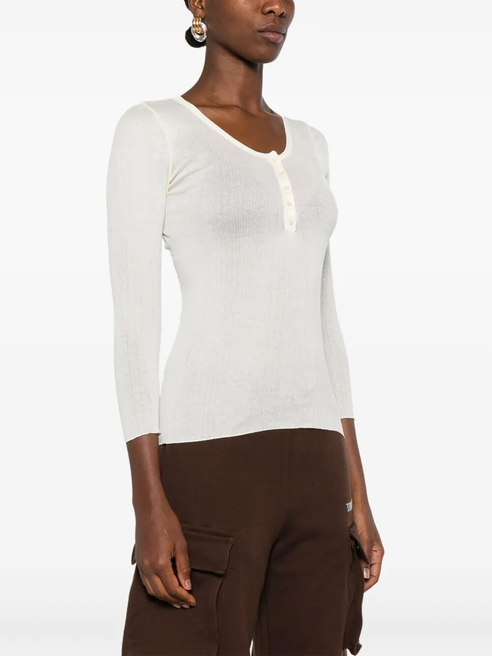 Lamylic Long Sleeve Cotton Top - 5