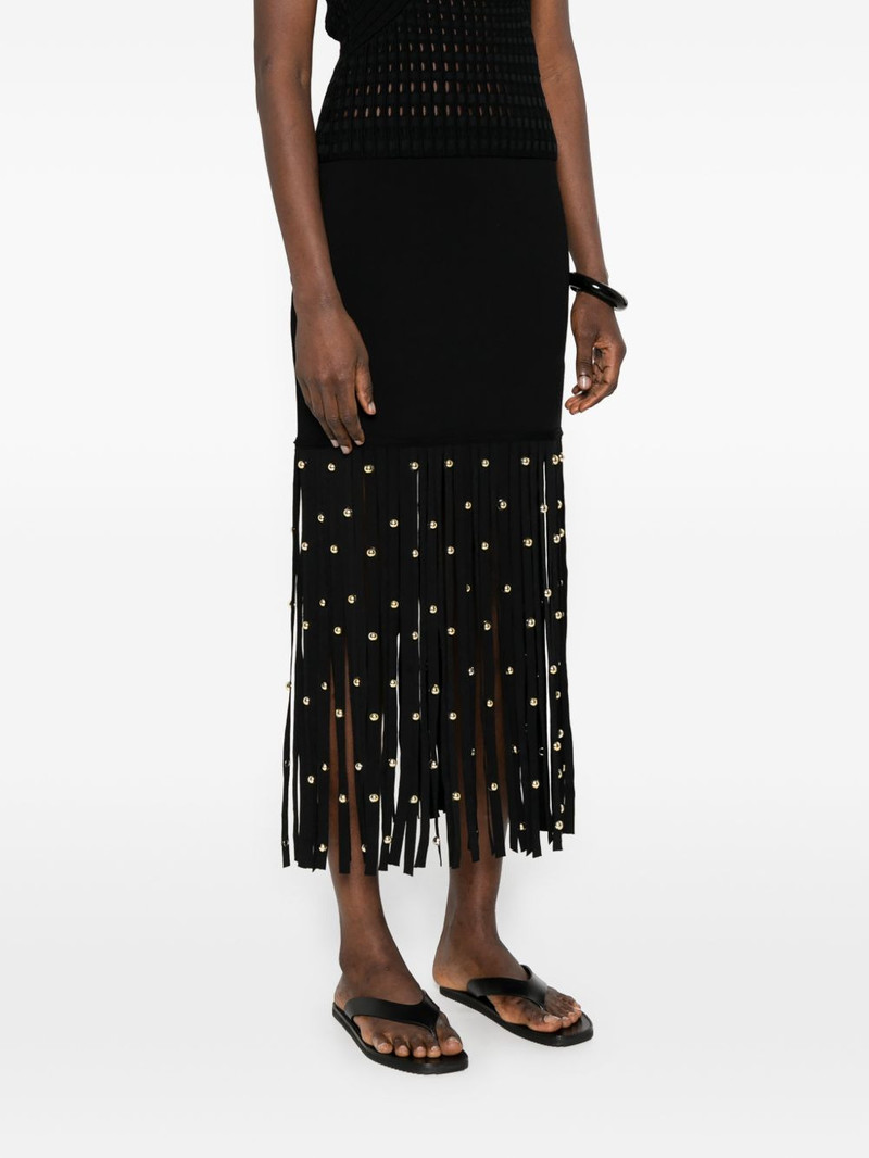 fringed embellished midi skirt 3