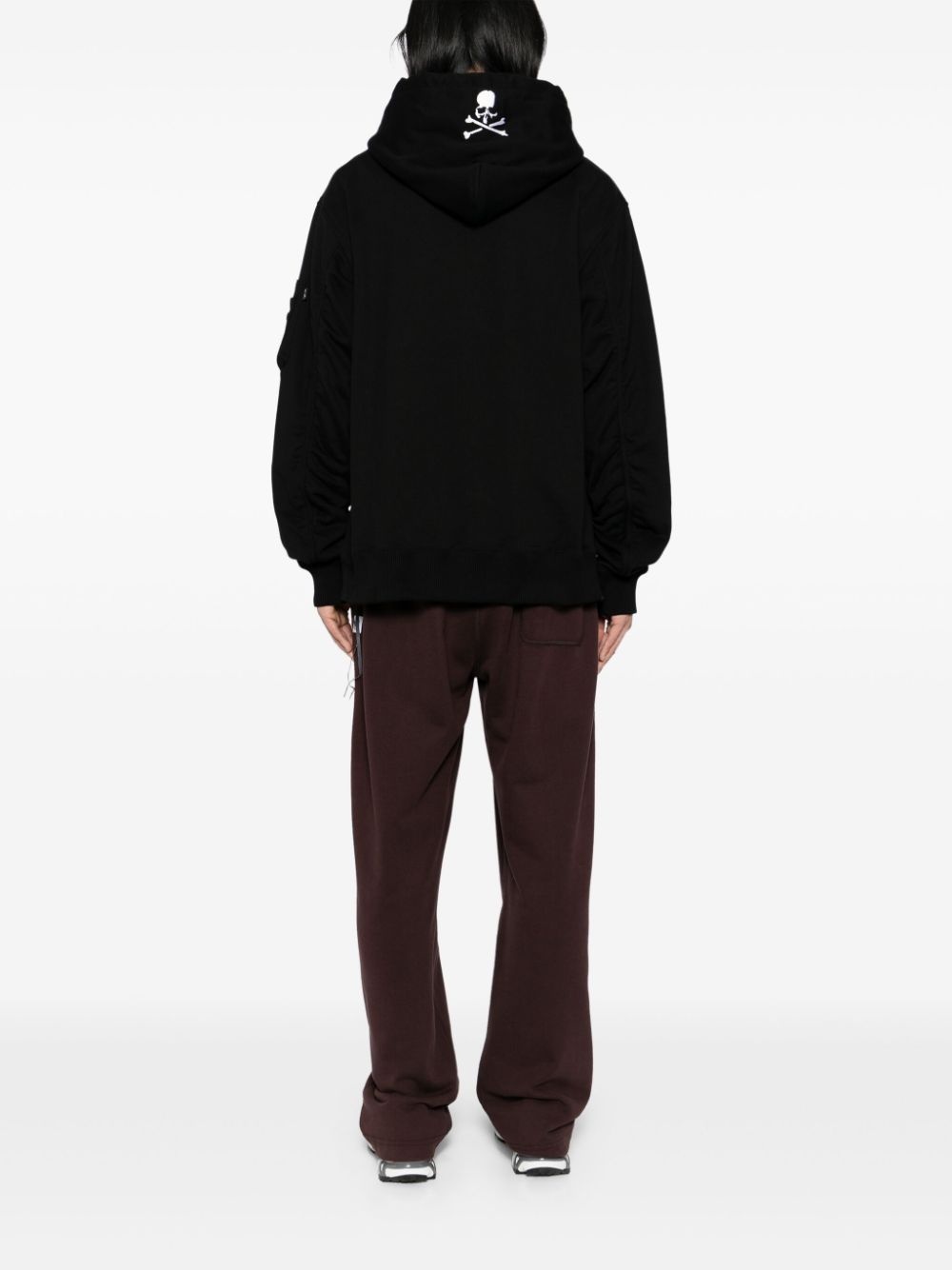 embroidered-logo hoodie - 4