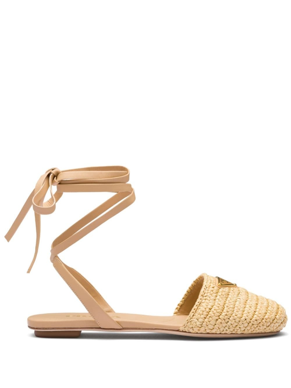 woven raffia sandals - 1