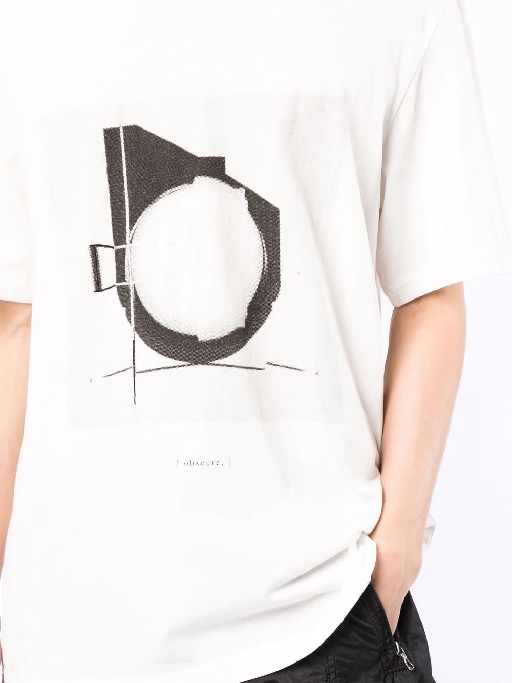 graphic-print detail T-shirt - 5