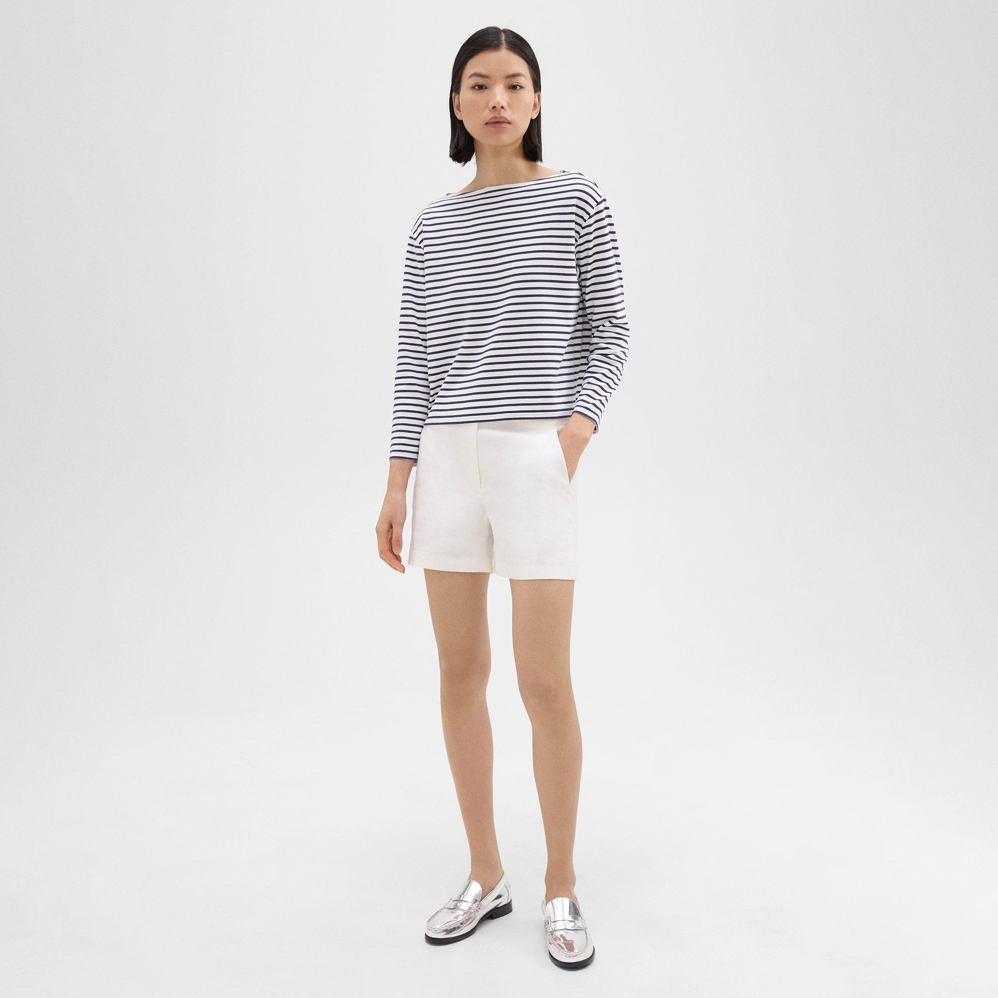 Waist Tab Short in Good Linen - 2