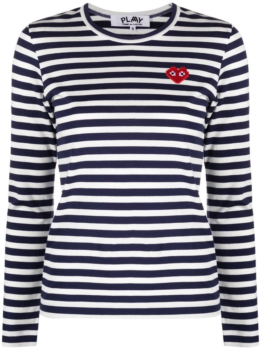 horizontal-stripe long-sleeve T-shirt - 1