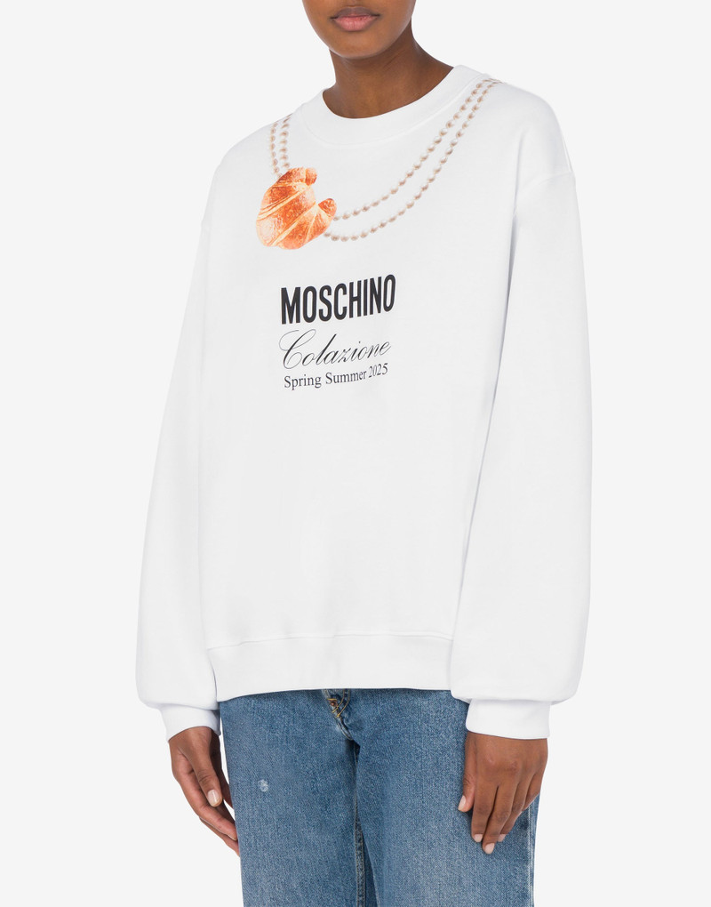 ORGANIC COTTON HOODIE MOSCHINO BREAKFAST 1