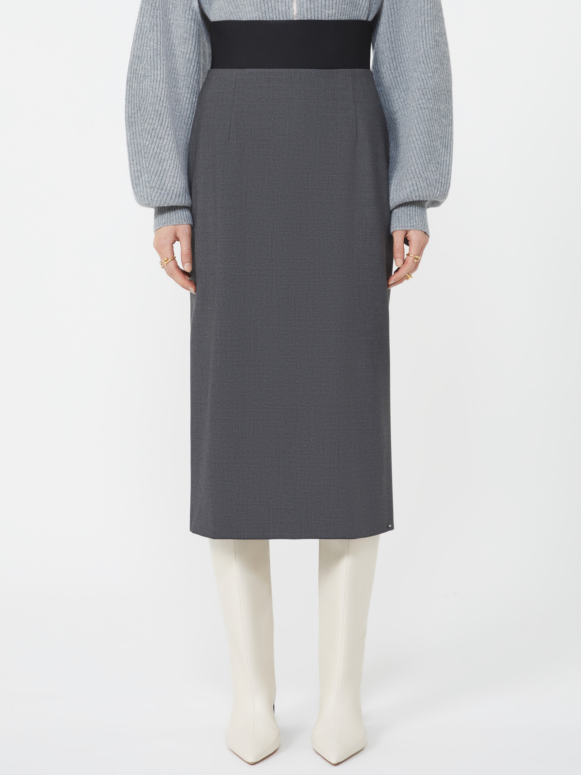 FINIRE Skirt with a high-cut elasticated waist - 3