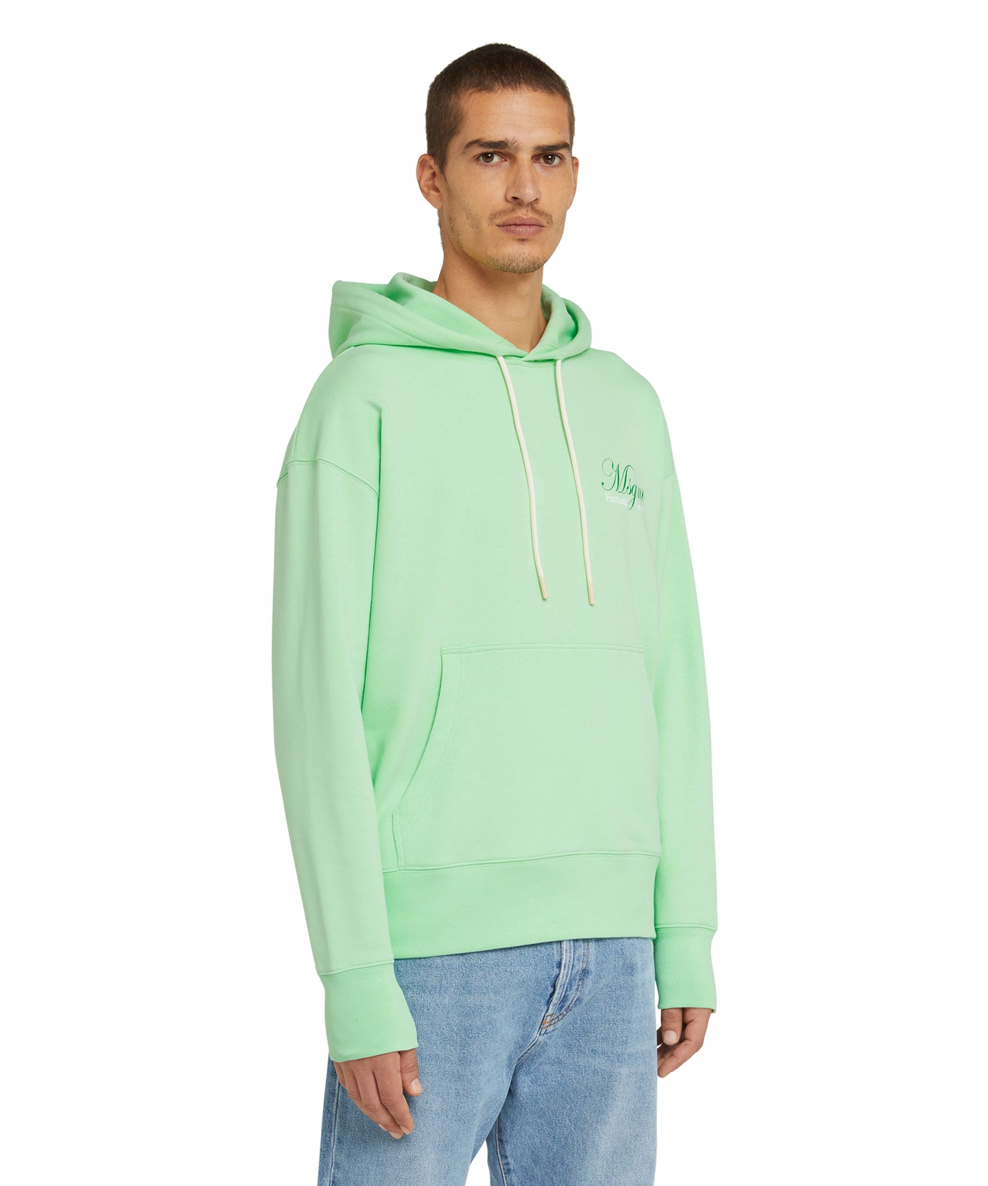 Organic cotton hooded sweatshirt from the MSGM Fantastic Green Capsule - 4