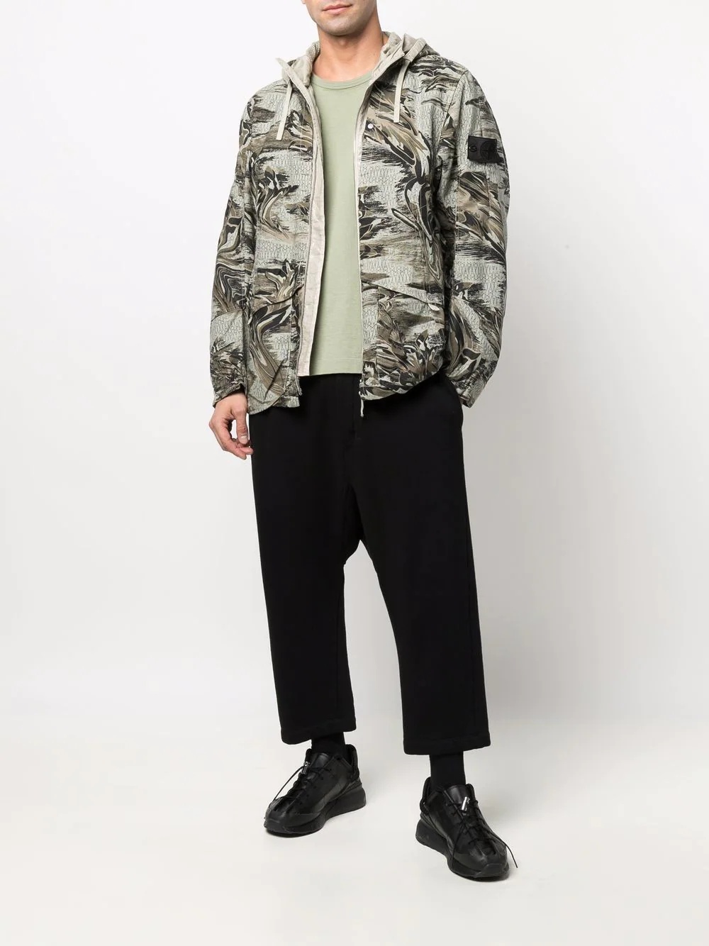 graphic-print hooded jacket - 2