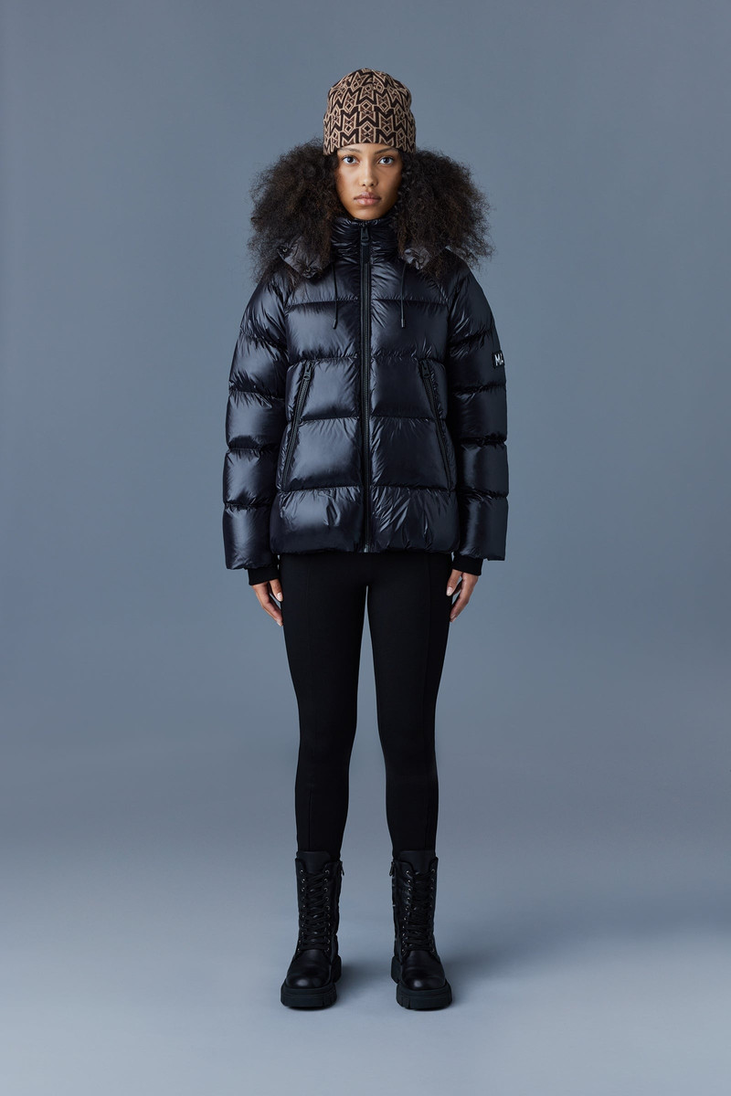 MACKAGE EDANA down puffer jacket with removable hood outlook