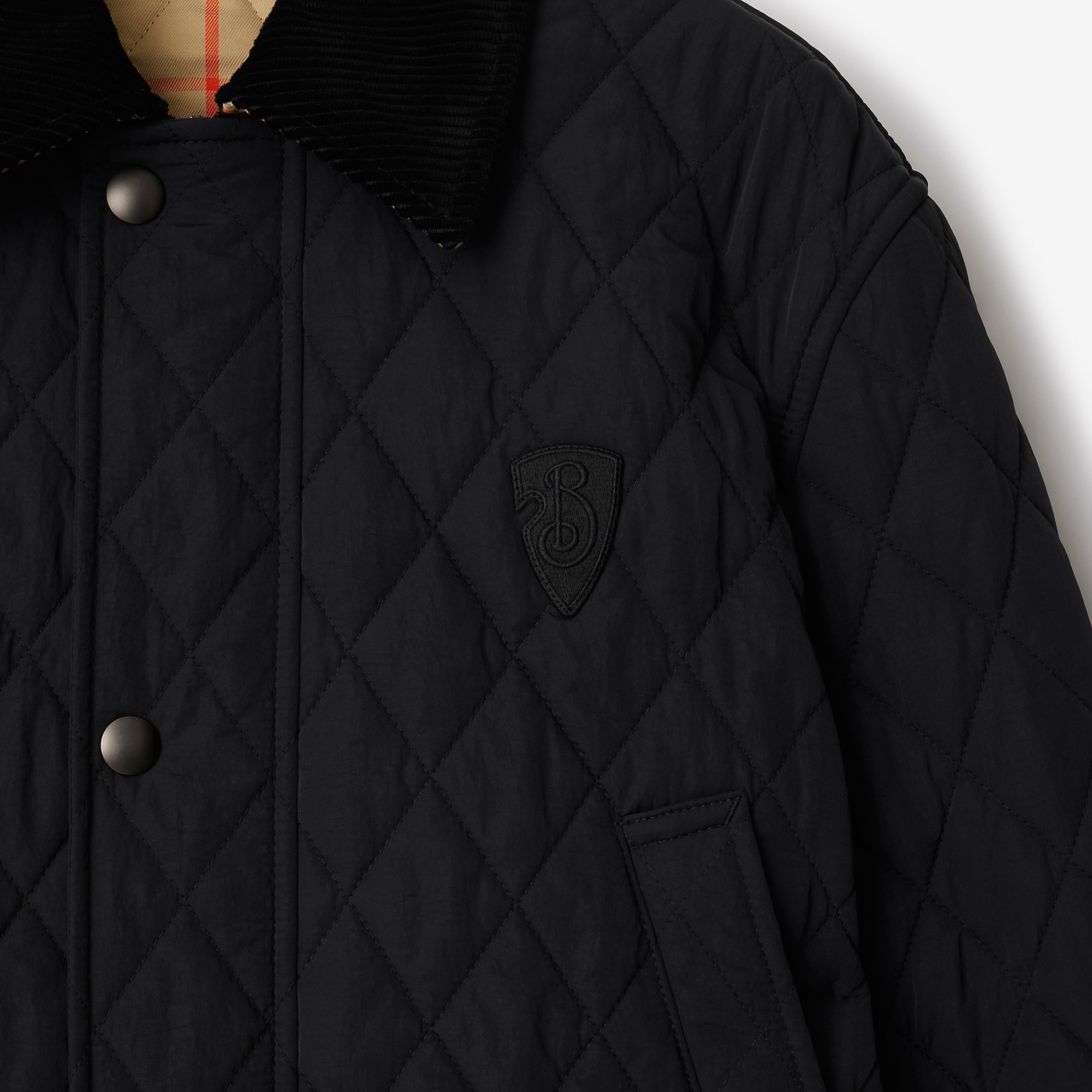 Quilted Nylon Barn Jacket - 6