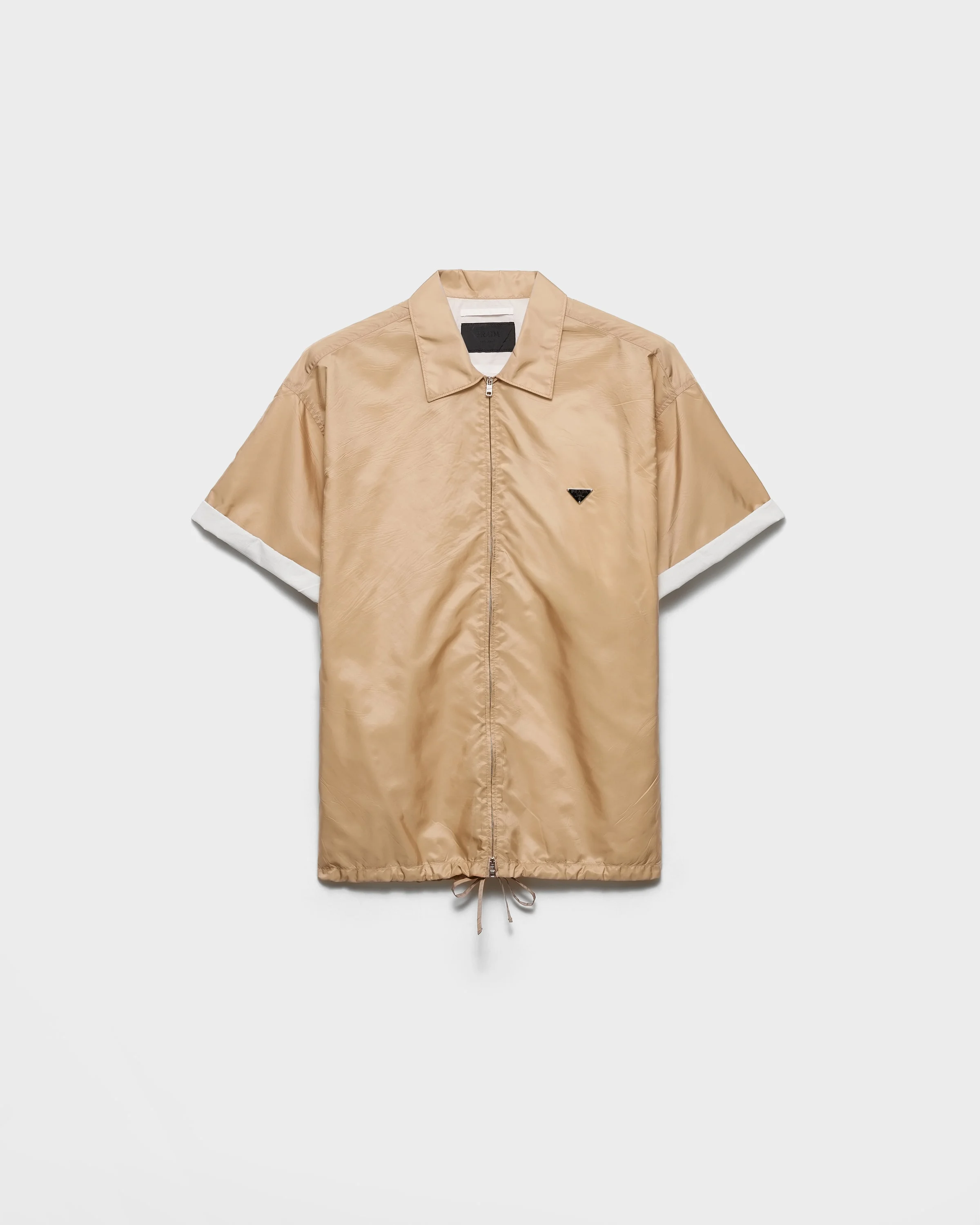 Short-sleeved Re-Nylon zipper shirt - 1
