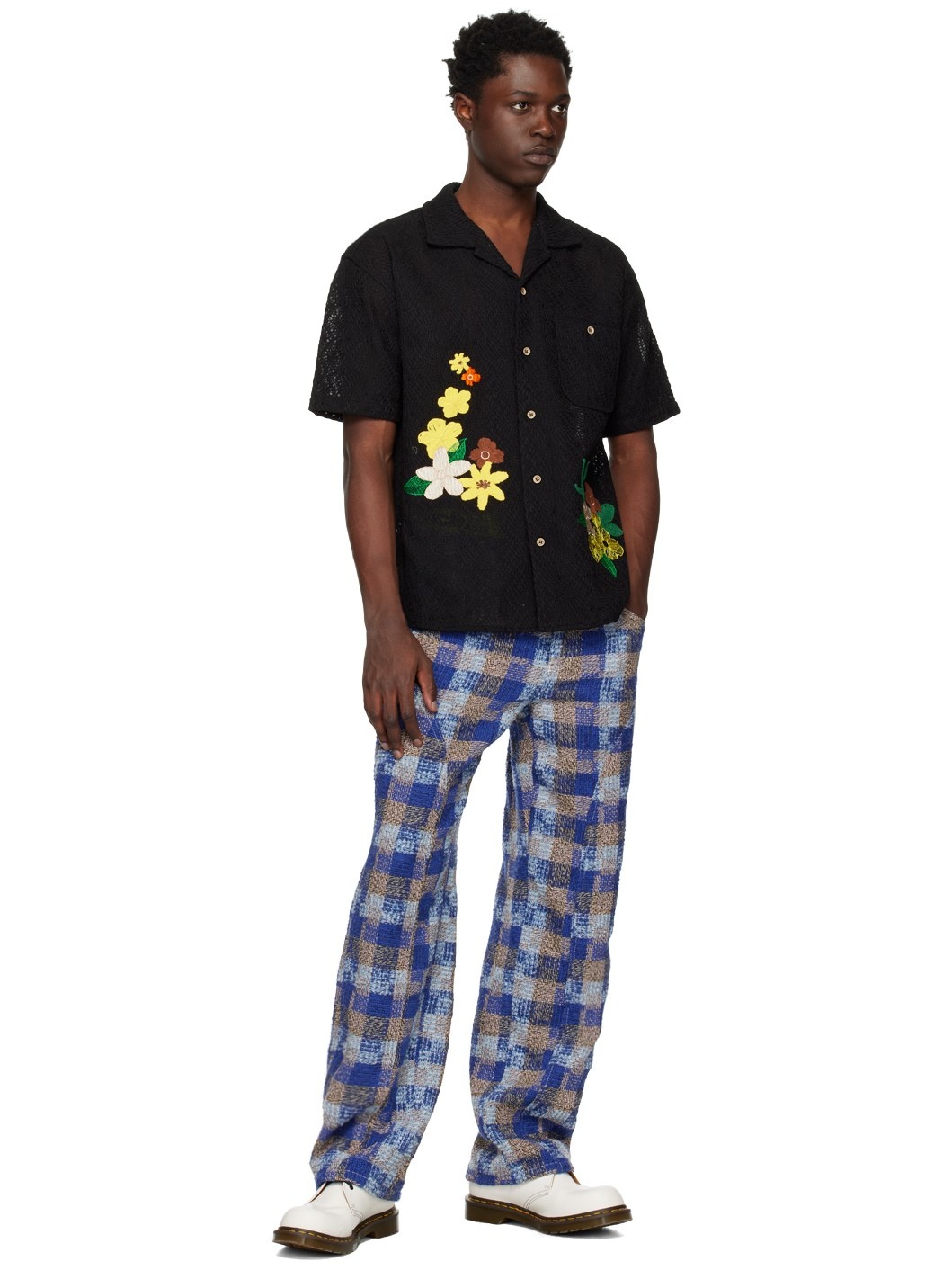 Black Floral Shirt - 4