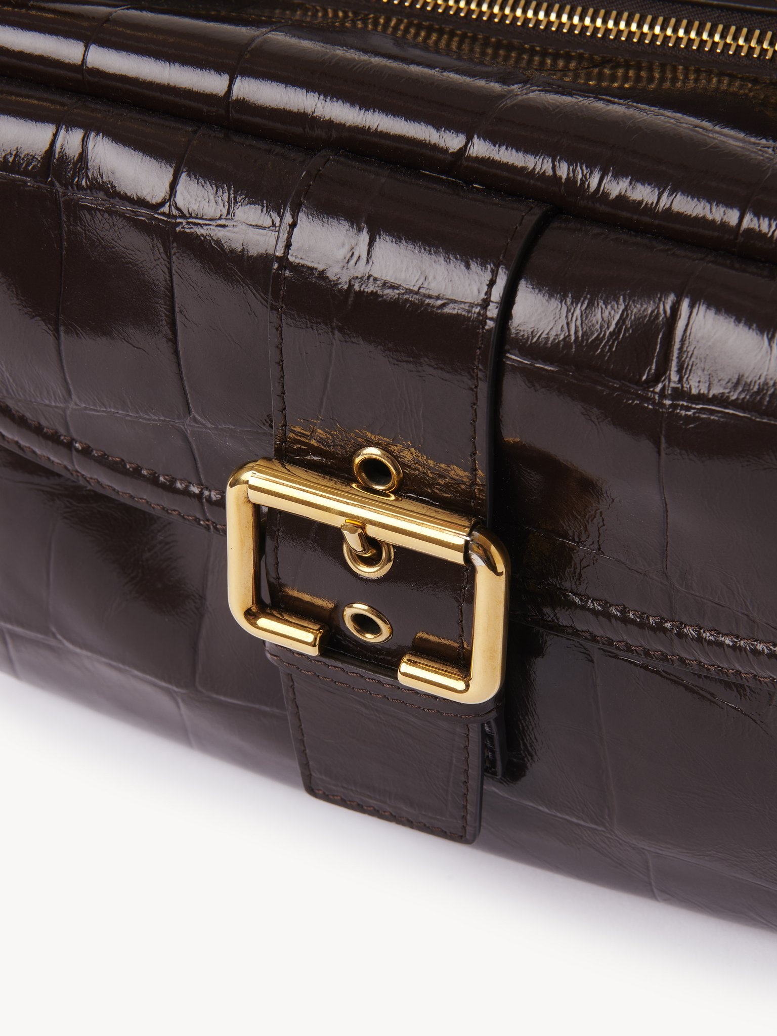 CAMERA BAG IN CROCO-EFFECT LEATHER - 6