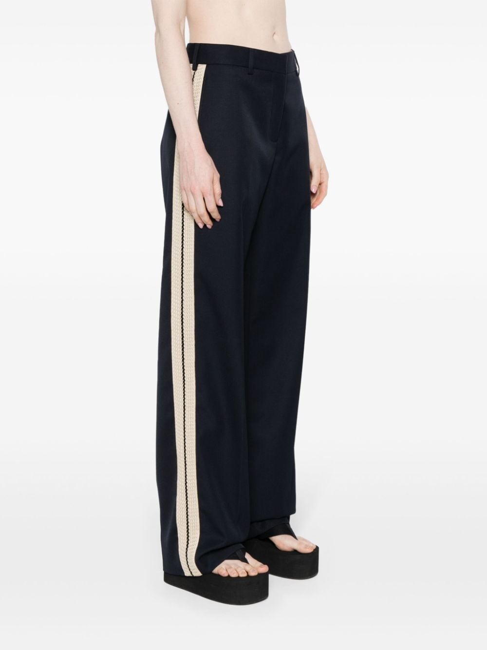 high-waist straight-leg trousers - 3