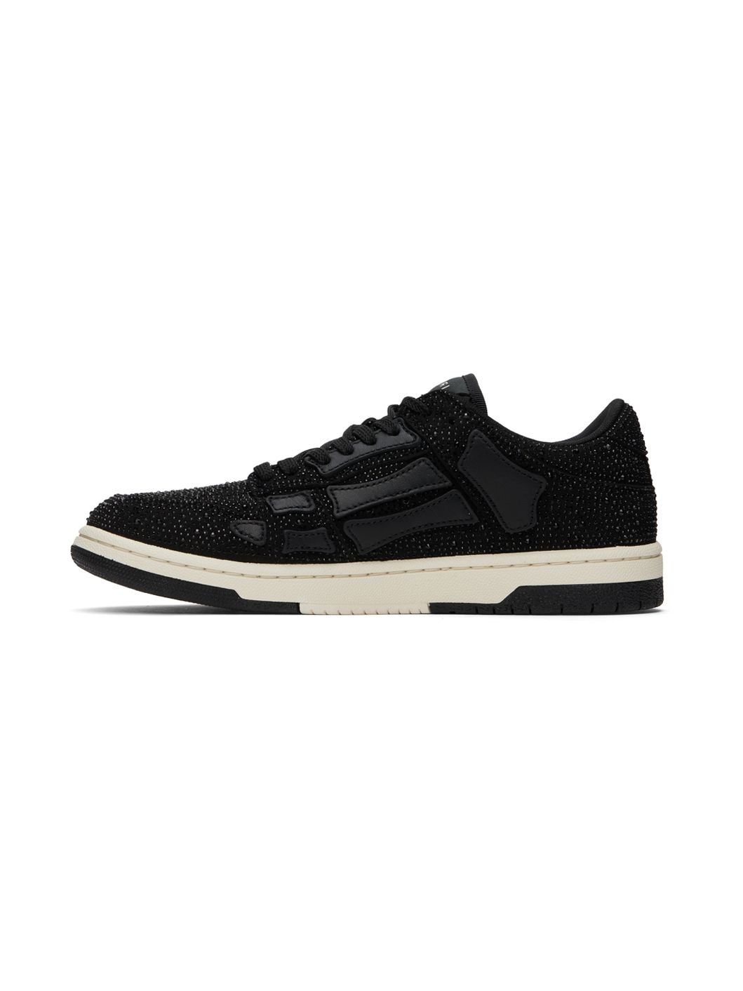 Black Crystal Skel Low Top Sneakers - 3