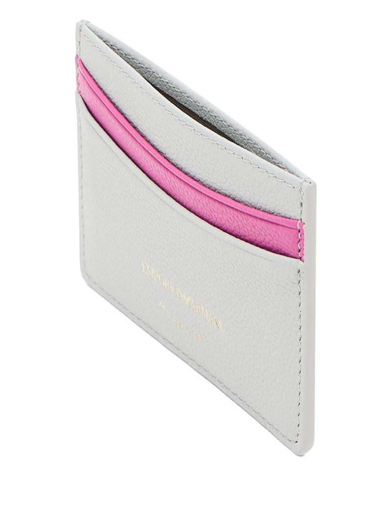 EMPORIO ARMANI leather cardholder outlook