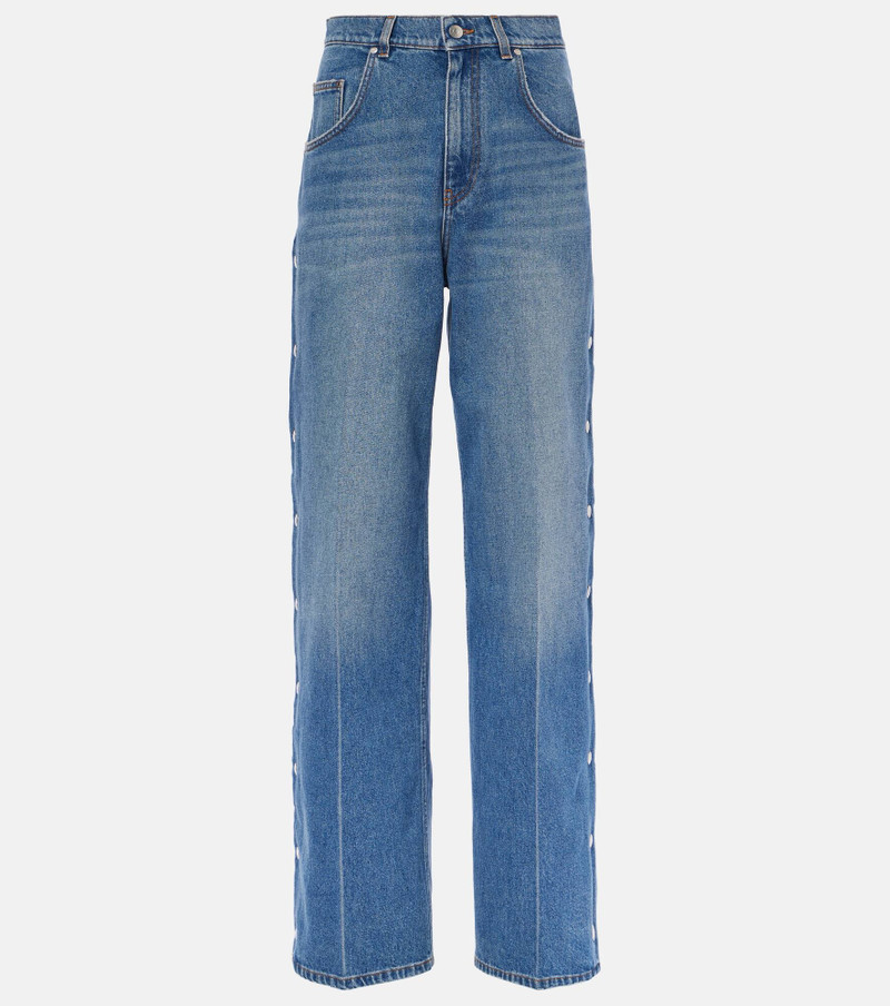 Mid-rise wide-leg jeans - 1