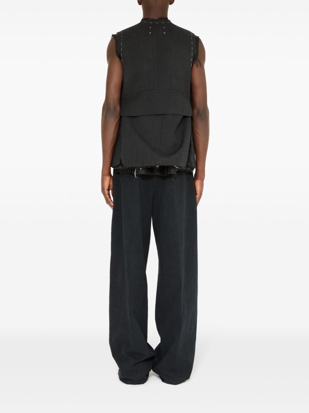 cargo wool vest - 4