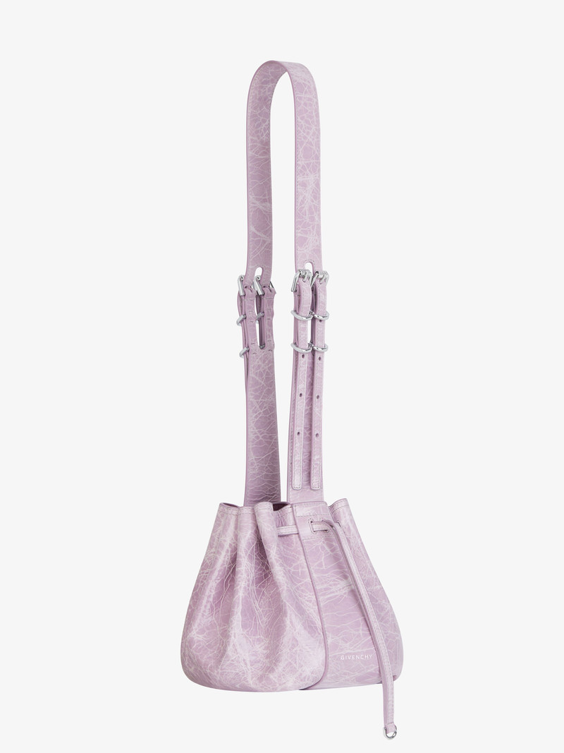 SMALL PUMPKIN BAG IN CRACKLED PATENT LEATHER 3