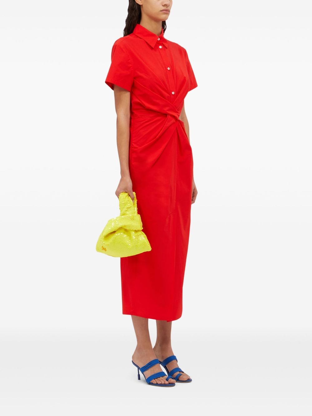 cut-out shirtdress - 3