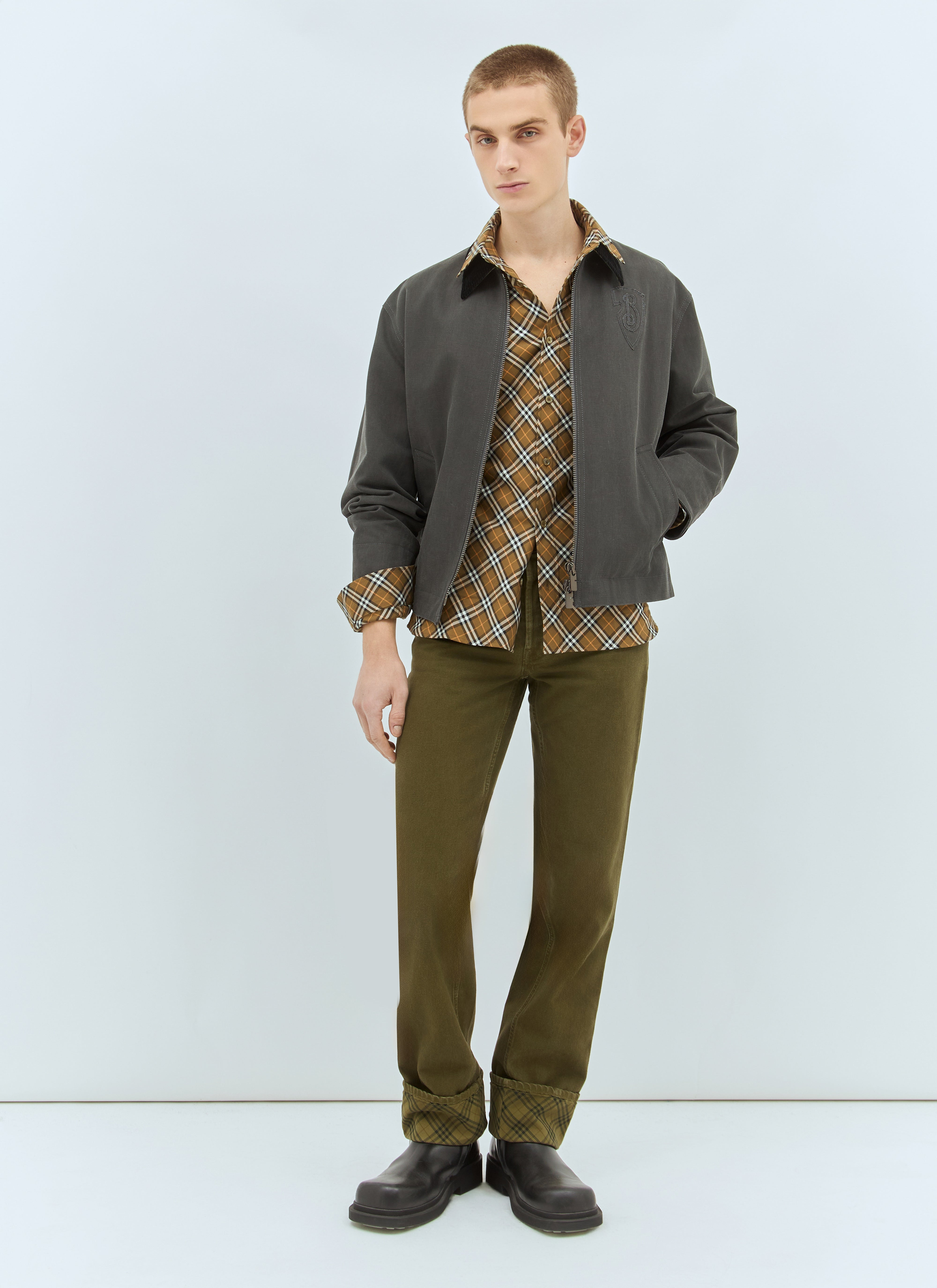Burberry Men Check Cotton Shirt - 2