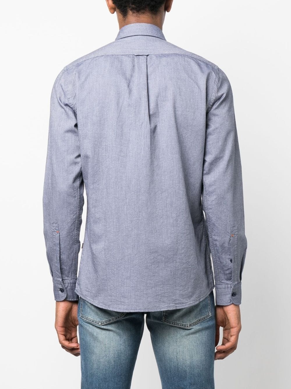 embroidered-logo detail shirt - 4