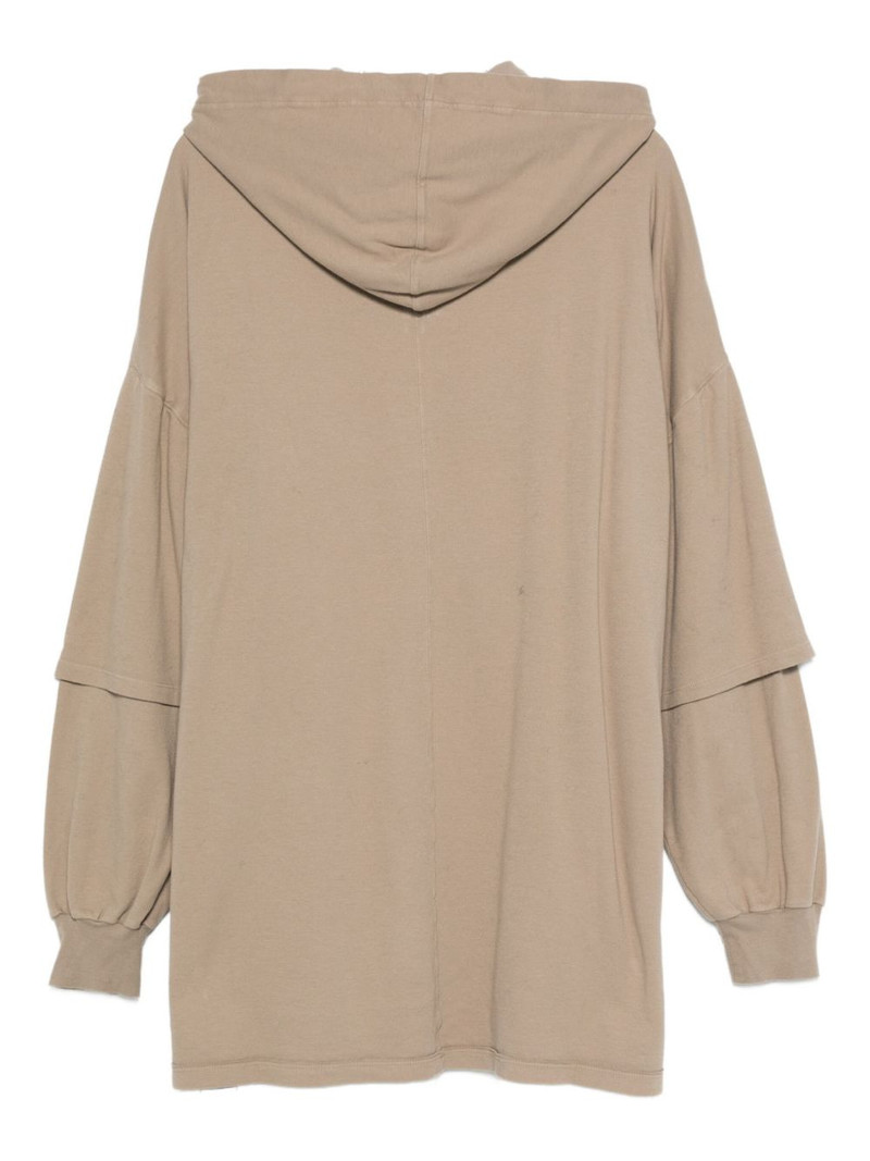 Rick Owens DRKSHDW double-layered hooded sweater outlook