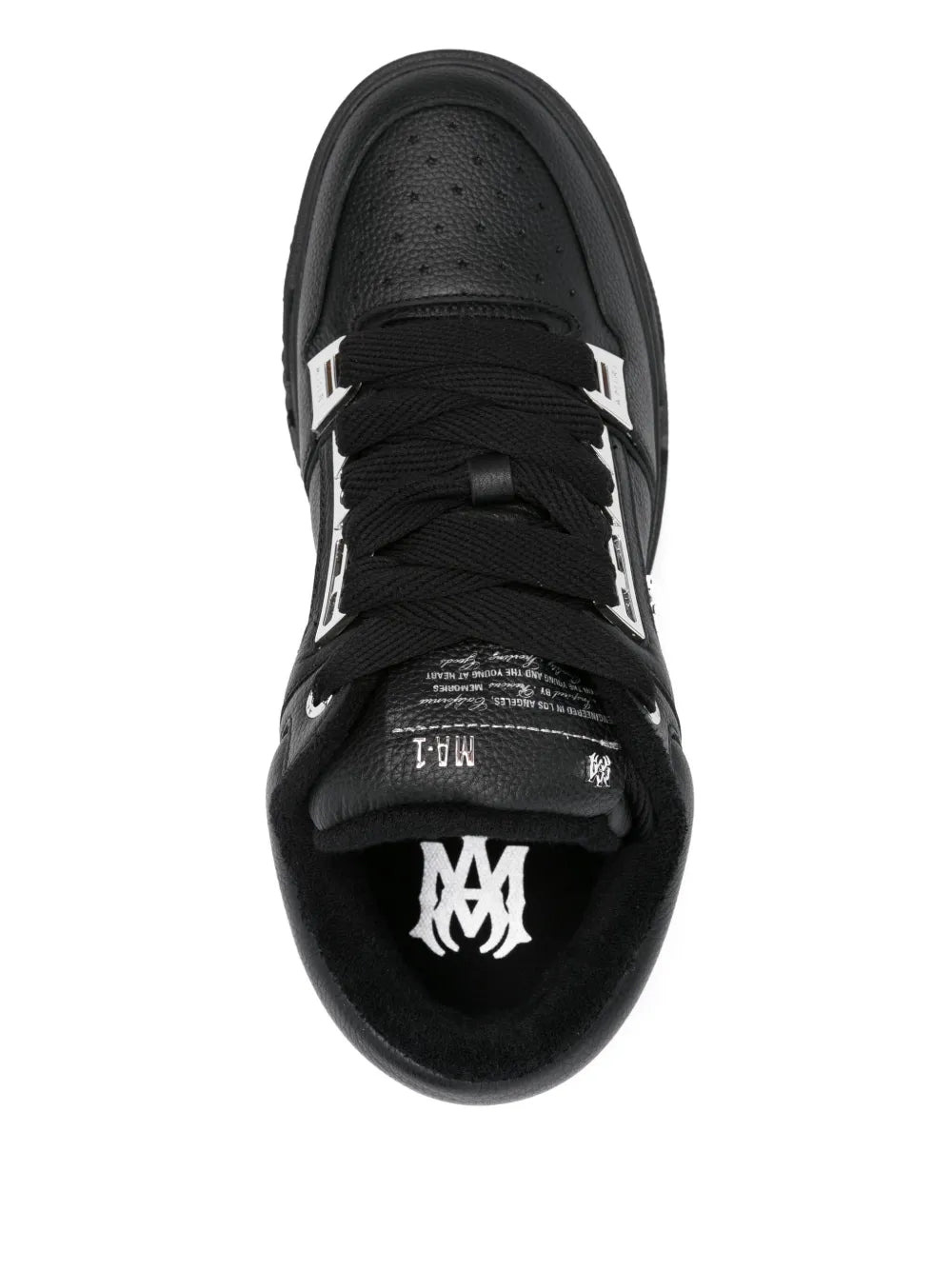 Amiri Men Leather Sneakers With Logo - 4