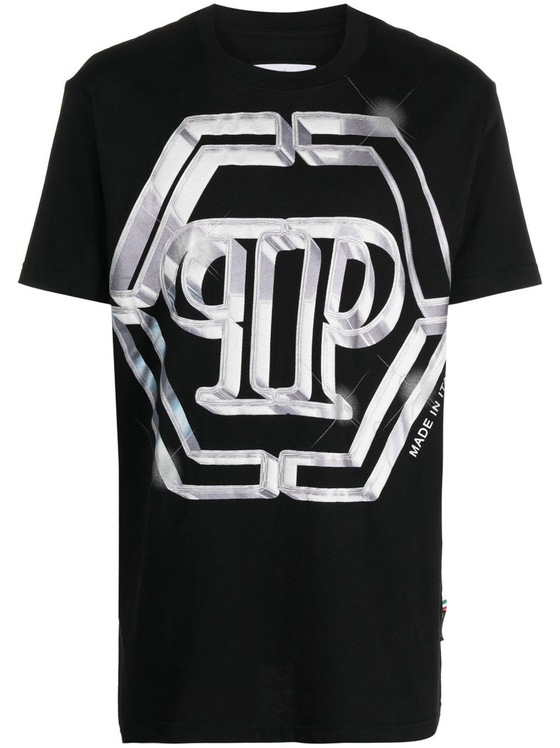 logo-print short-sleeved T-shirt 1