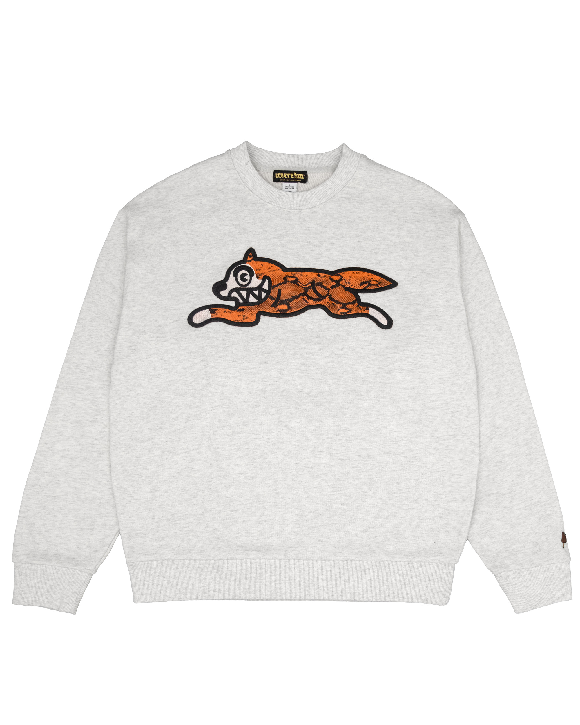 SNAKE PATTERN RUNNING DOG CREWNECK - 1
