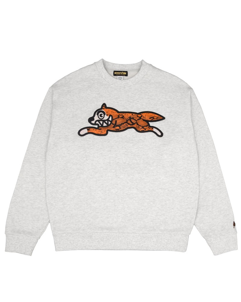 SNAKE PATTERN RUNNING DOG CREWNECK 1